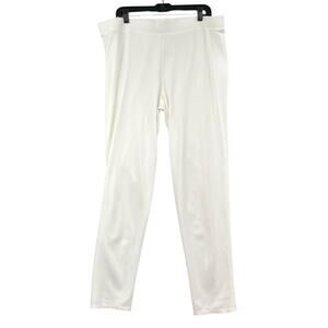 Vince Camuto White Elastic Waistband Leggings Womens Pants Size Extra Large‎